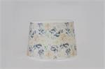 This damask inspired floral print features a variety of colors in elegant unity. Navy or Indigo blue and seafoam green petals pop on the ivory background tones, with subtle hints of lime green, white, and peach. 12